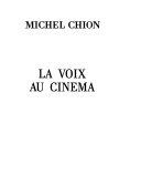 Copertina  La voix au cinema