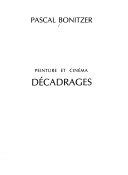Copertina  Peinture et cinéma. Décadrages