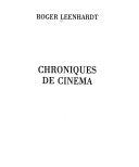 Copertina  Chroniques de cinema