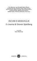 Copertina  Incubi e meraviglie : il cinema di Steven Spielberg