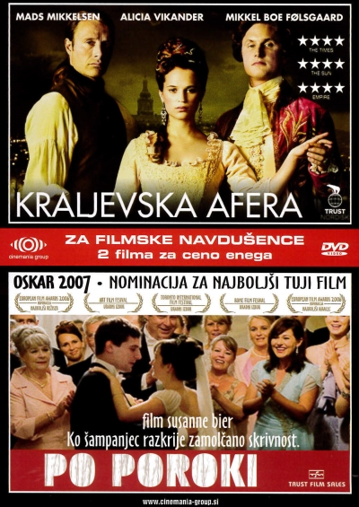 Copertina  Kraljevska afera / [režija] Nikolaj Arcel. Po poroki / [režija] Susanne Bier