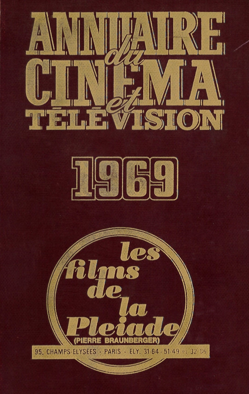 Copertina  Annuaire du cinéma et télévision 1969