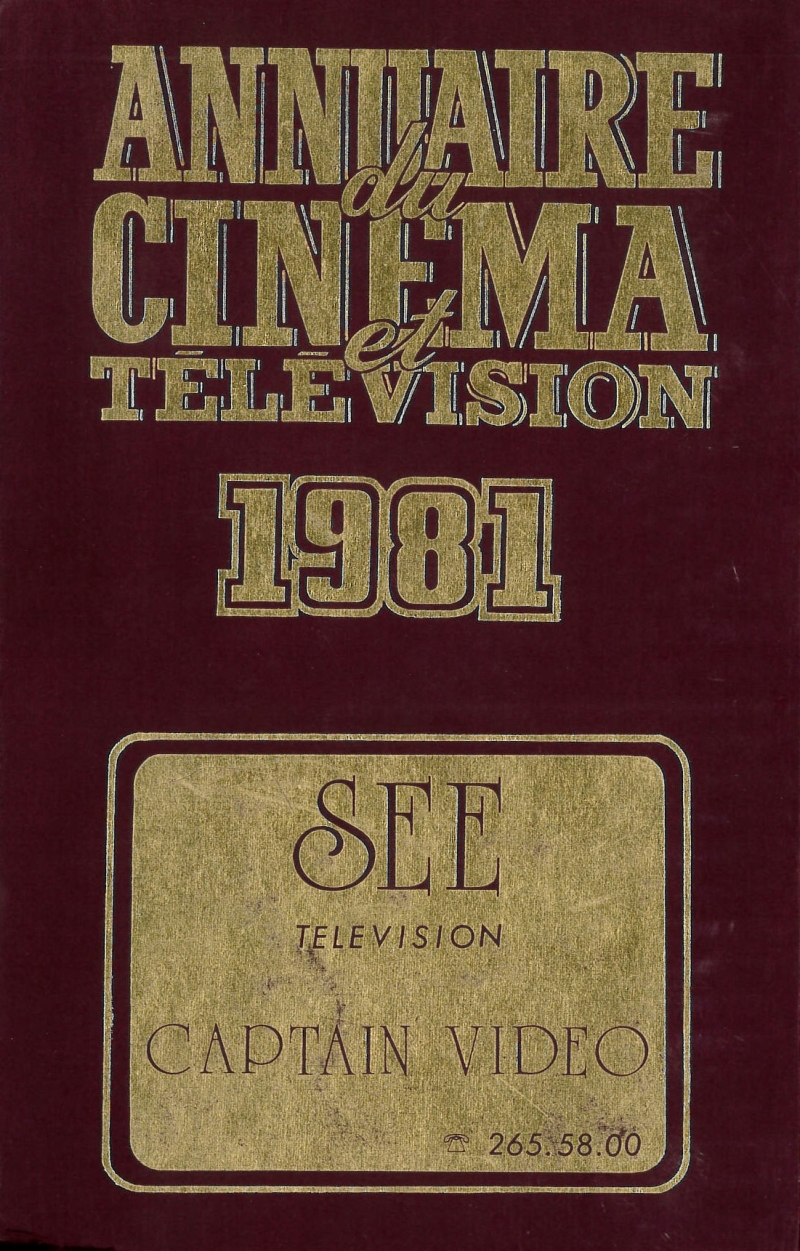 Copertina  Annuaire du cinéma et télévision 1981