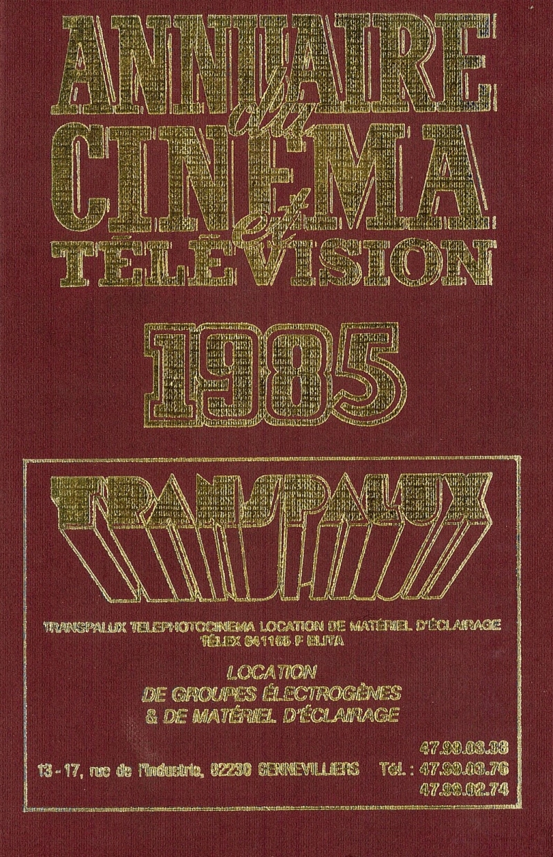 Copertina  Annuaire du cinéma et télévision 1985