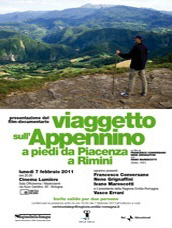 Copertina  viaggetto sull’appennino a piedi da piacenza a rimini