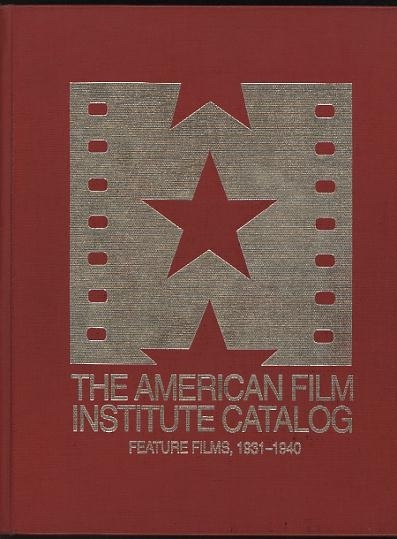 Copertina  The American Film Institute catalog of motion pictures produced in the United States